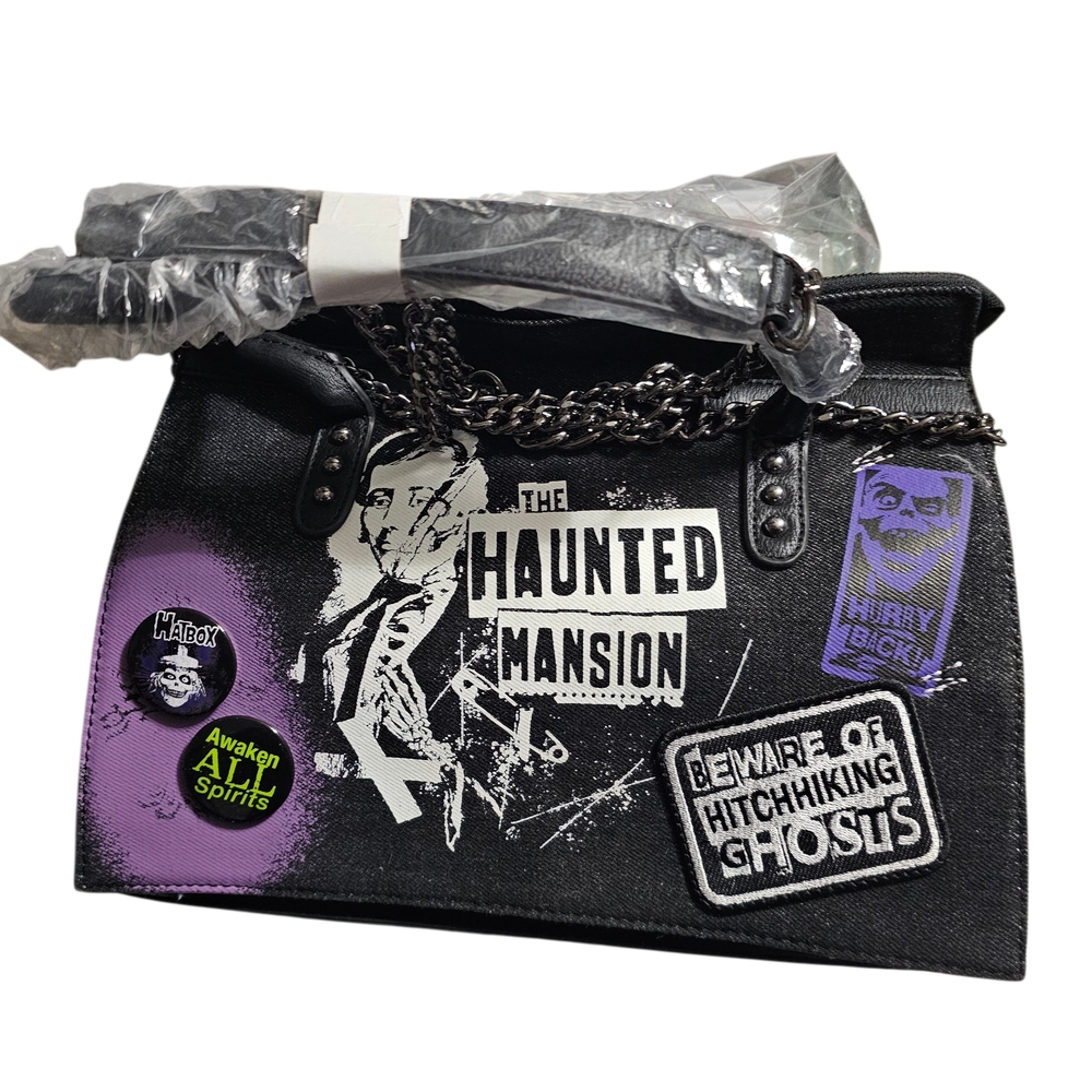 Loungefly Haunted Mansion Black Tote Bag